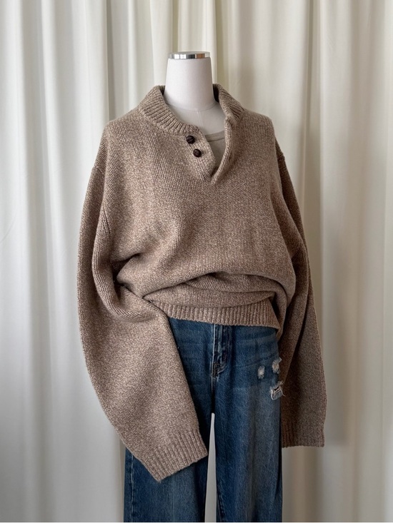 L.L. Bean Other - L.L.Bean Men’s Classic Ragg 100% Wool Sweater Henley XXL